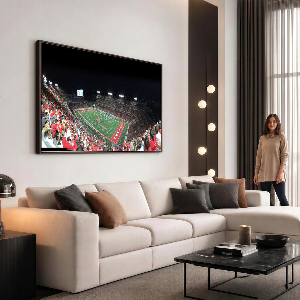 Houston Cougars Football Team Print, Houston TDECU Stadium