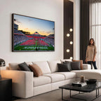 NC State Wolfpack Football Team Print Wall Art, Raleigh