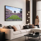 TCU Horned Frogs Football Team Print, Fort Worth Amon G. Carter Stadium, Framed and Ready to Hang