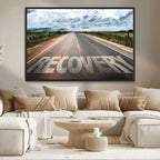 Recovery Road Wall Art Canvas Print