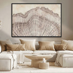 Tree Ring Wall Art Triptych, Rustic Wood Ring Canvas Print
