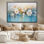 Abstract Flower Wall Art Canvas Print