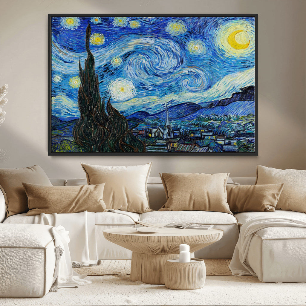 Vincent Van Gogh The Starry Night Abstract Wall Art Canvas Print