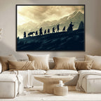 Fellowship Journey Wall Art | Fantasy Adventure Canvas Print