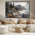 Serene Coastal View of Acadia National Park
