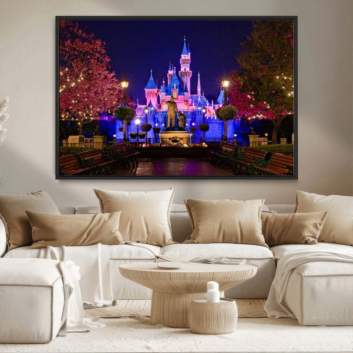 Disney Castle Wall Art | Framed Magic Kingdom Canvas