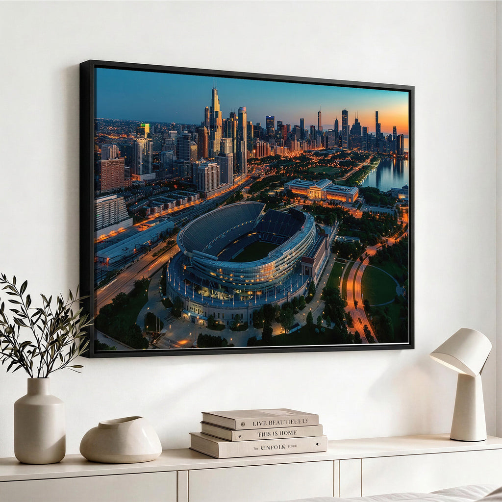 Chicago Bears Soldiers Field Wall Art Canvas Print