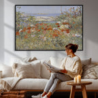 Childe Hassam Celia Thaxter Garden Canvas | 1890 American Impressionist Print