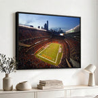 Chicago Bears Soldier Field Canvas Wall Art, NFL Stadium Panorama
