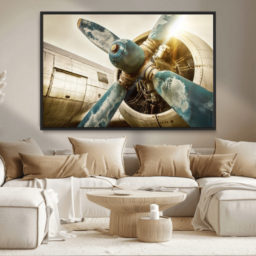 Vintage Airplane Canvas Print
