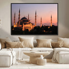 Wall Art Turkey Istanbul Skyline Canvas Print