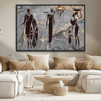 African American Wall Art | Elegant African Women Canvas Print