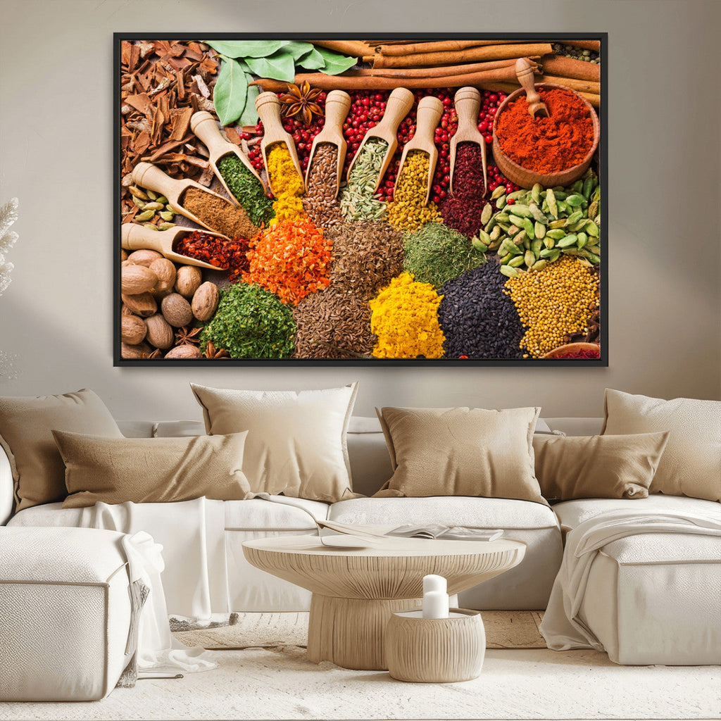 Spices Kitchen Wall Art Canvas Print