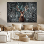 Wall Art Deer Art Animal Canvas, Framed Wall Art Deer Canvas