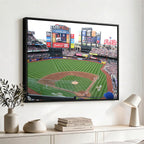 New York Mets Baseball Team Print, Citi Field Baseball Stadium Wall Art