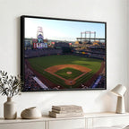 Colorado Rockies Coors Field Wall Art Canvas Print, MLB Baseball Stadium