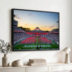 NC State Wolfpack Football Team Print Wall Art, Raleigh