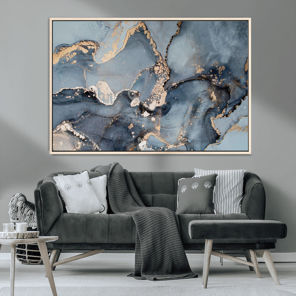 Multipanel Marble Fluid Effect Wall Art Abstract Canvas Wall Art Print