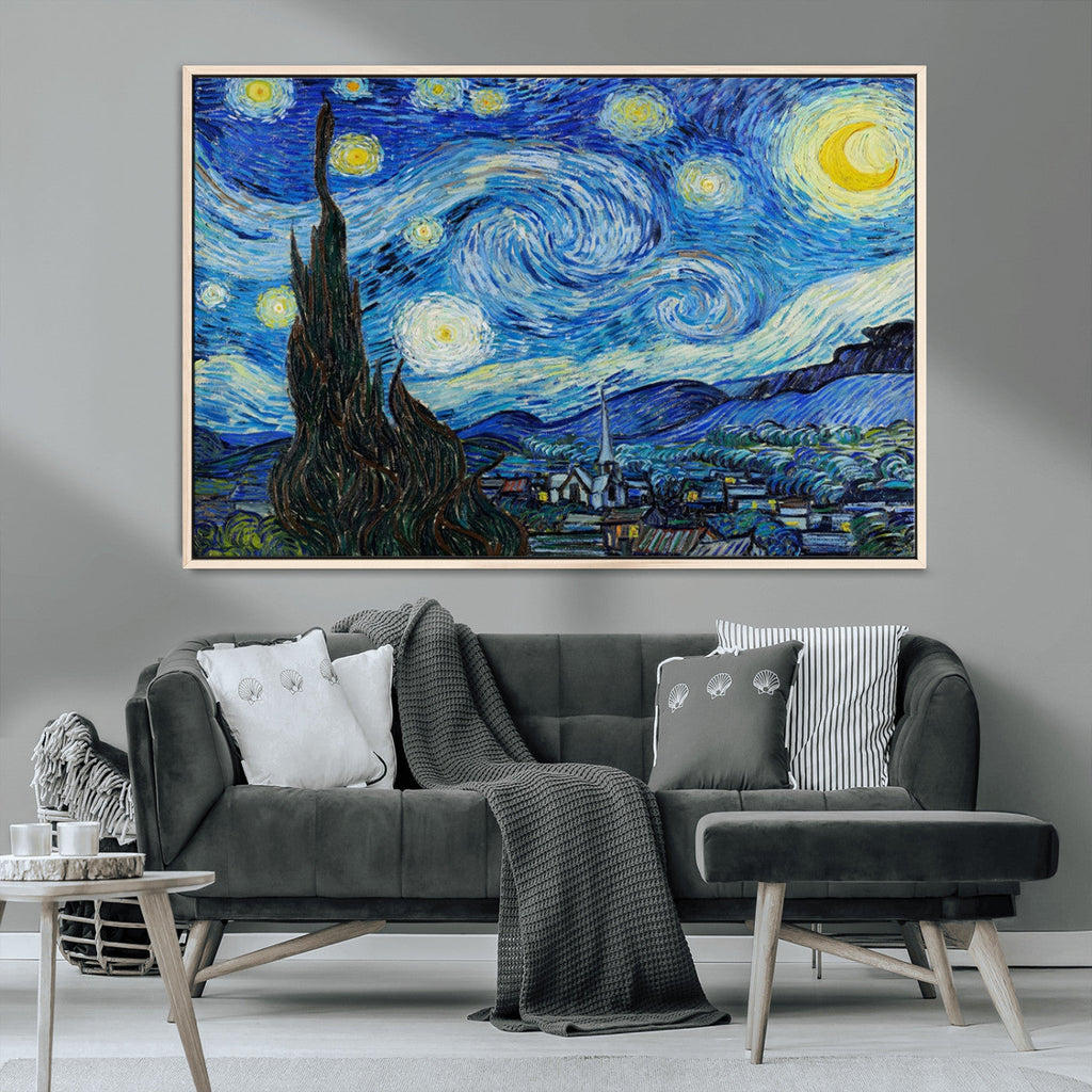 Vincent Van Gogh The Starry Night Abstract Wall Art Canvas Print