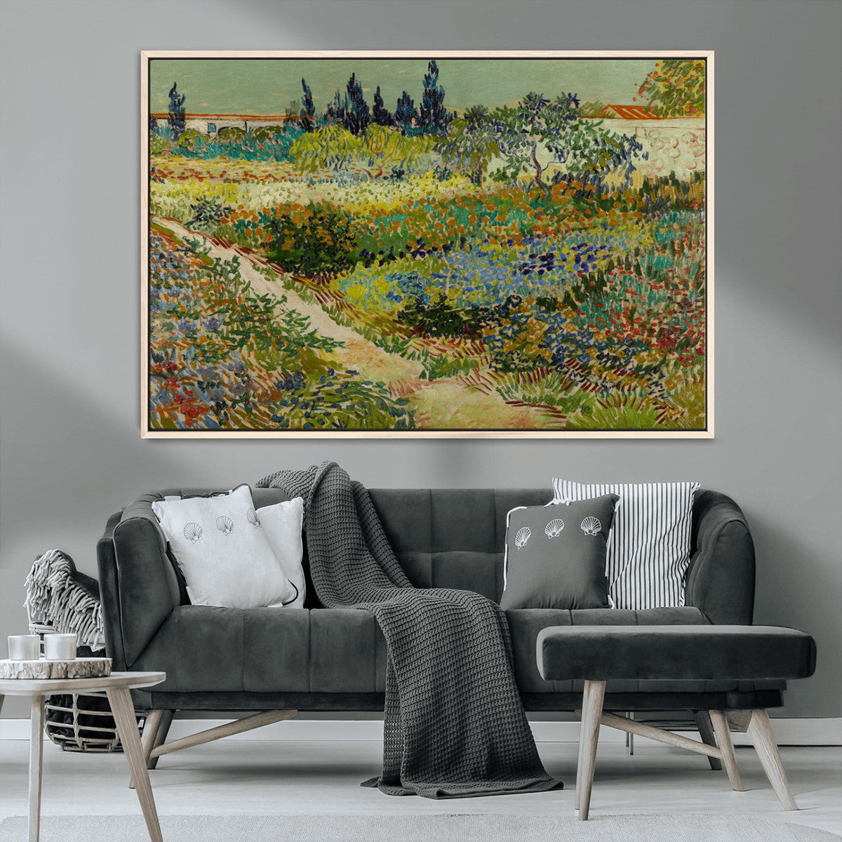 Vincent van Gogh Garden at Arles Wall Art Canvas Print