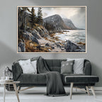 Serene Coastal View of Acadia National Park
