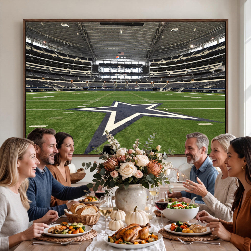 Dallas Cowboys Football Team Print - Arlington AT&T Stadium