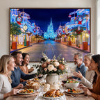 Disney Wall Art | Castle Large Wall Art, Disney Magic Kingdom Print for Kids Room Decor