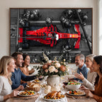 Ferrari Pit Stop Canvas Wall Art | Precision and Speed