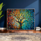 Yggdrasil Tree of Life Wall Art Print | Mosaic Style Canvas Wall Art
