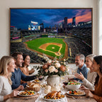 Target Field Wall Art Canvas Print, Baseball Stadium Scene