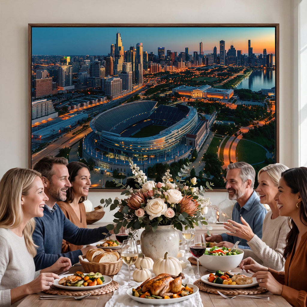 Chicago Bears Soldiers Field Wall Art Canvas Print
