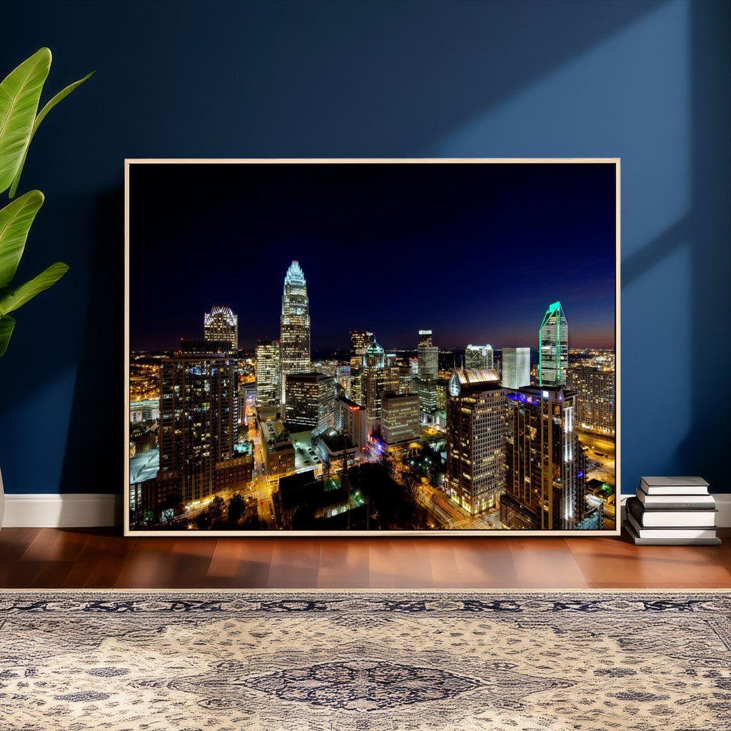 Atlanta Skyline Wall Art Canvas Print | Modern Cityscape