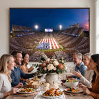 Oklahoma Sooners Memorial Stadium Wall Art Canvas Print