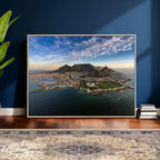 Cape Town Wall Art Canvas Print | Table Mountain Coastal Skyline Panorama