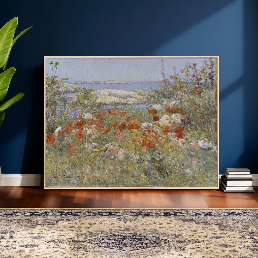 Childe Hassam Celia Thaxter Garden Canvas | 1890 American Impressionist Print