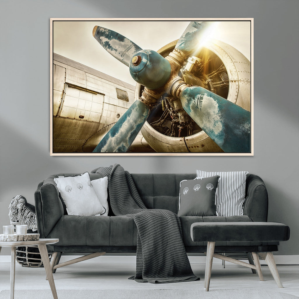 Vintage Airplane Canvas Print