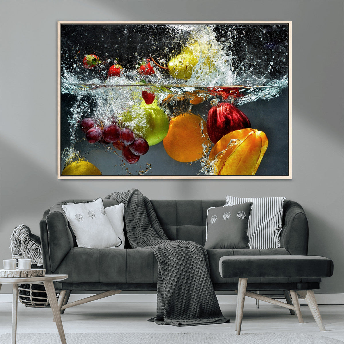 Kitchen Vegetables World Wall Art Canvas Print