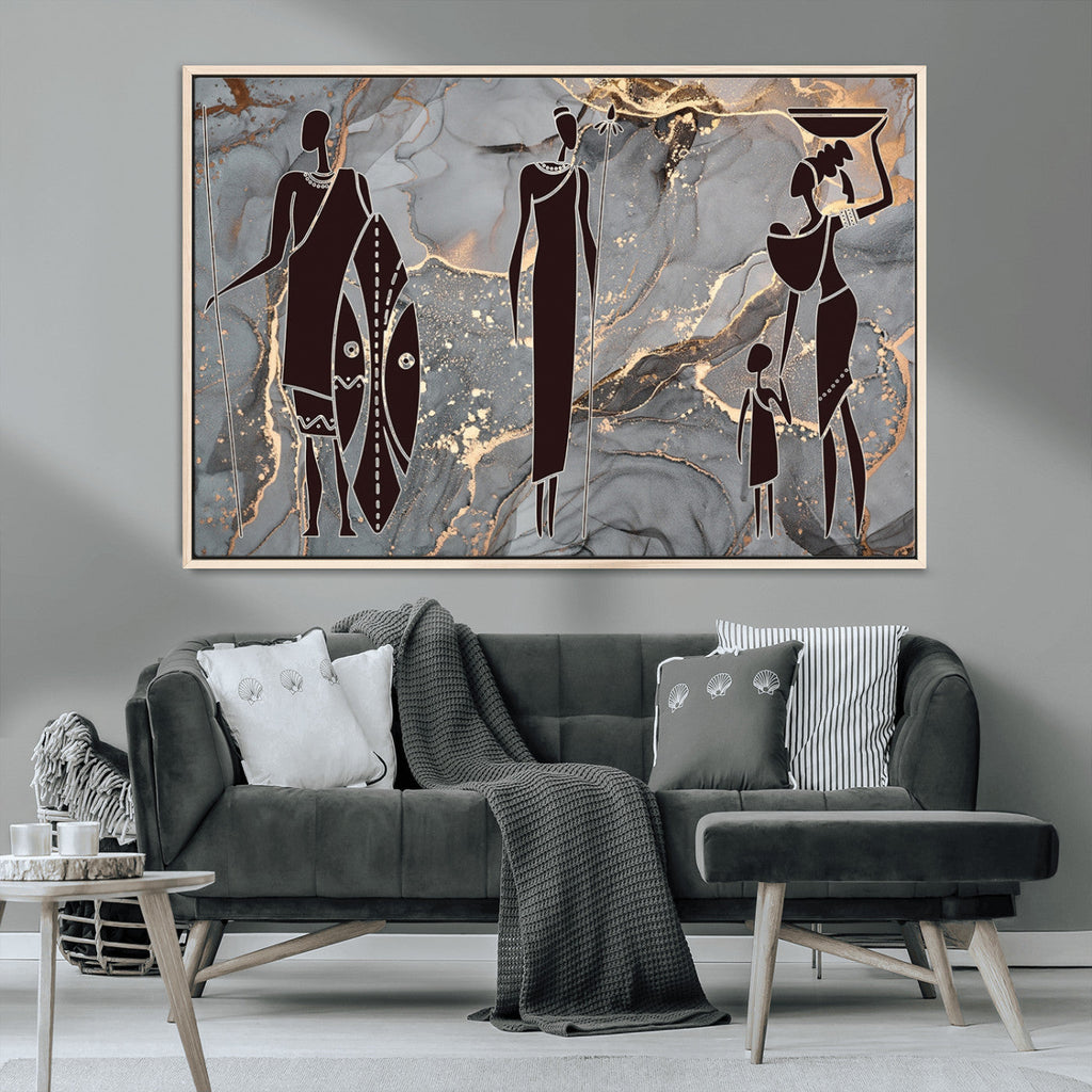 African American Wall Art | Elegant African Women Canvas Print