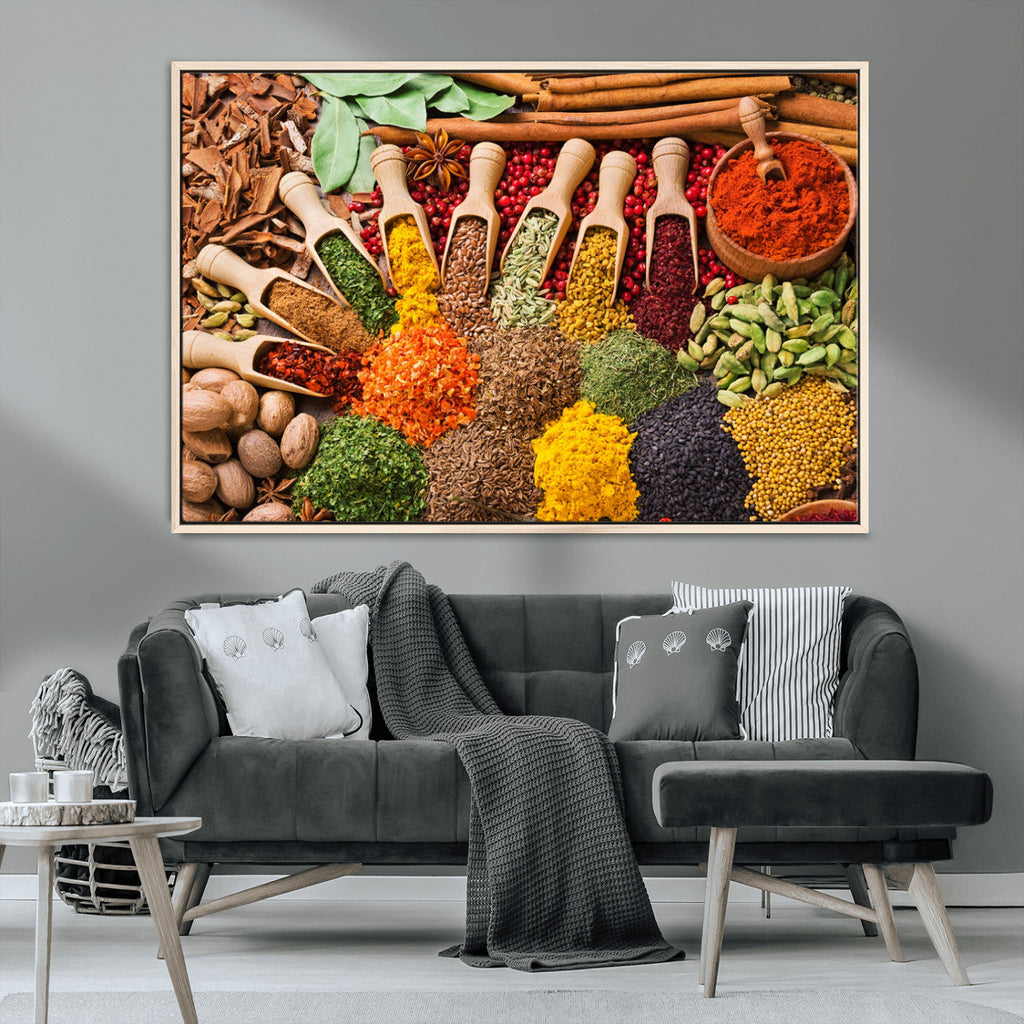 Spices Kitchen Wall Art Canvas Print