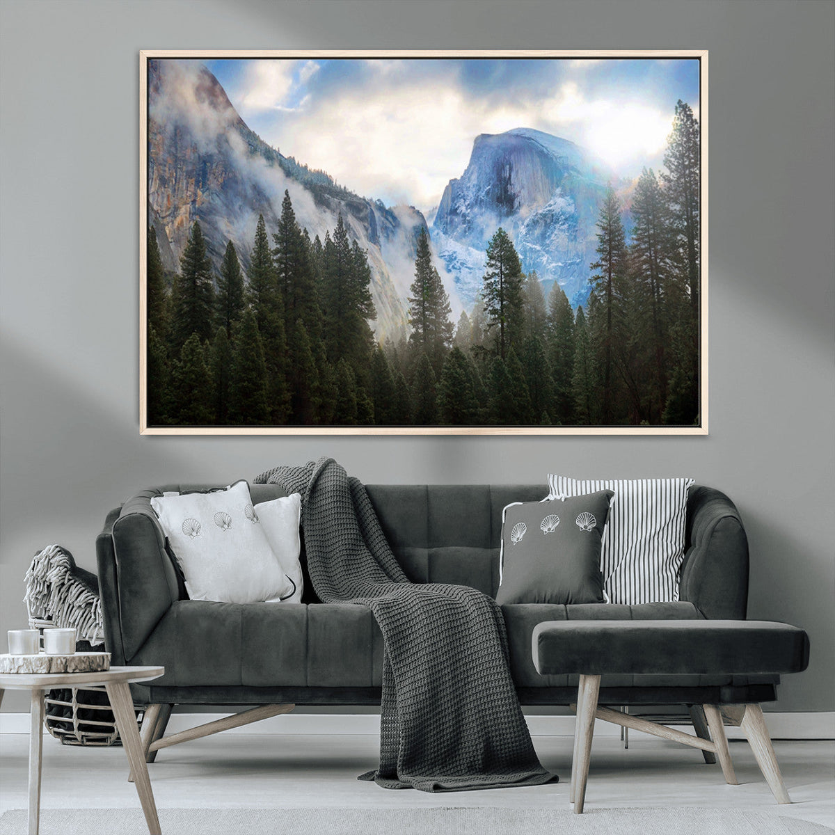 Half Dome Yosemite California Wall Art Canvas Print El Capitan