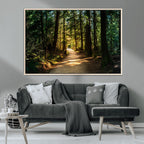 Natural Landscape Wall Art Relaxing Forest Canvas Print