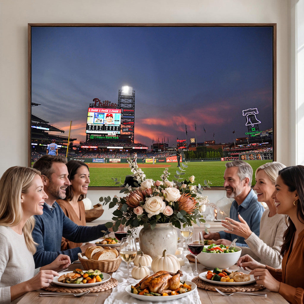Philadelphia Phillies Baseball Print, Philadelphia Citizens Bank Park Stadium Wall Art