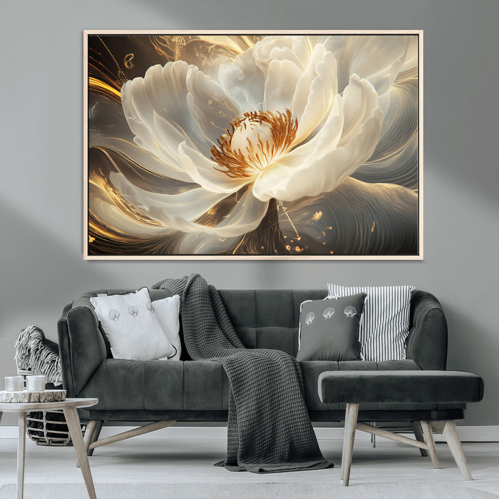 Abstract Floral Wall Art Canvas Print