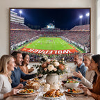 Wolfpack Football Team Print, Raleigh Carter-Finley Stadium