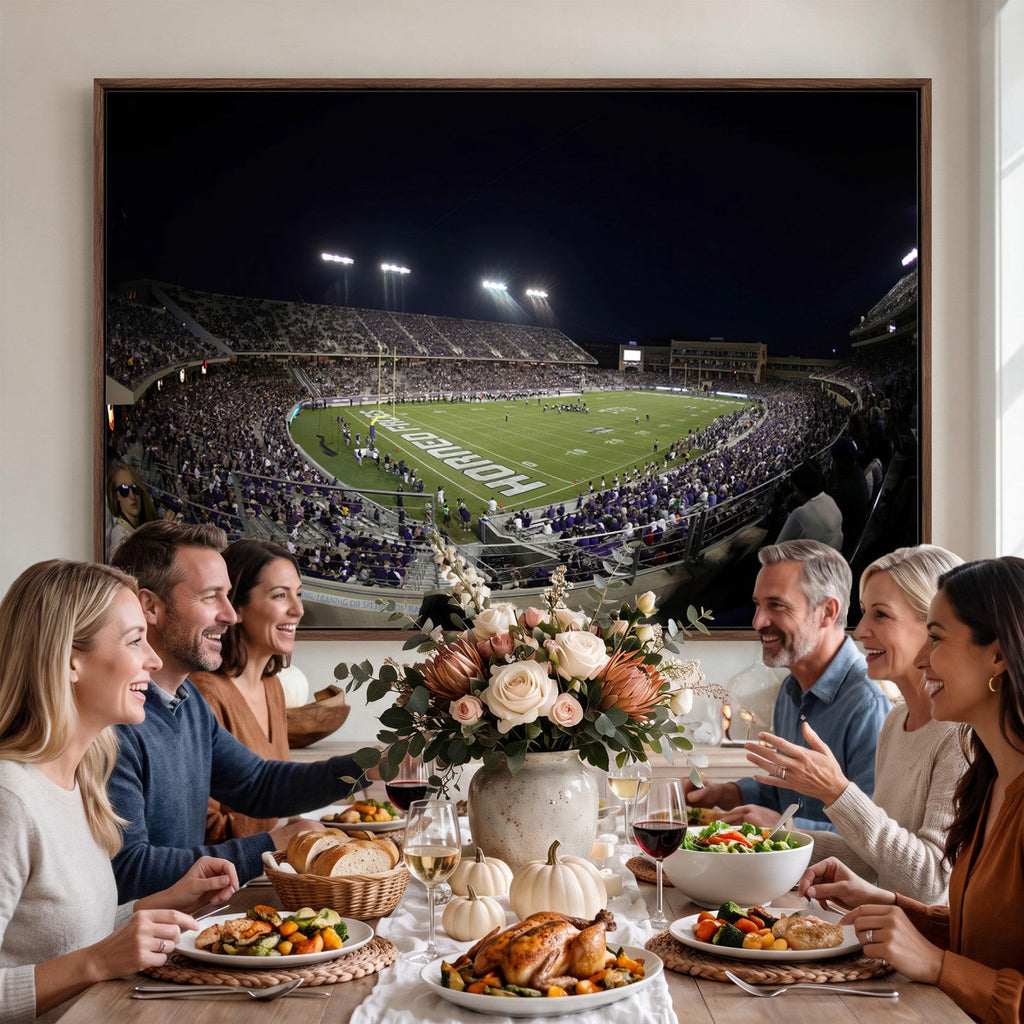 TCU Horned Frogs Football Team Print, Fort Worth Amon G. Carter Stadium