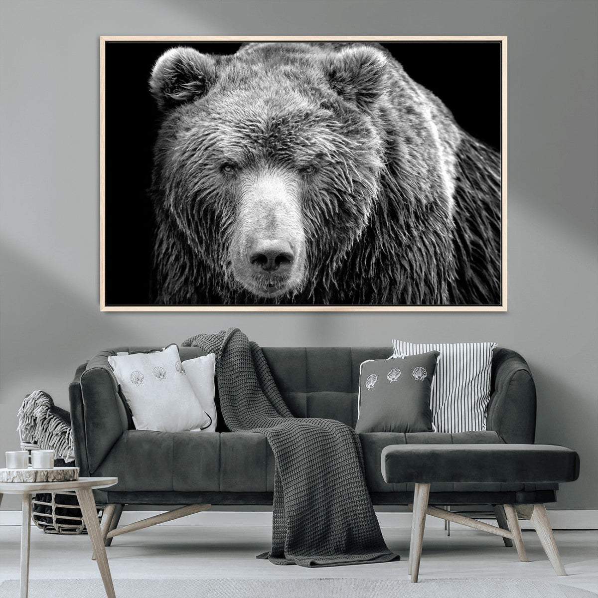 399 Grizzly Bear Canvas Print, Ready to Hang Wall Art