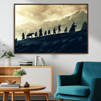 Fellowship Journey Wall Art | Fantasy Adventure Canvas Print