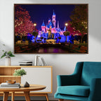 Disney Castle Wall Art | Framed Magic Kingdom Canvas