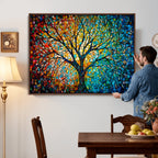 Yggdrasil Tree of Life Wall Art Print | Mosaic Style Canvas Wall Art