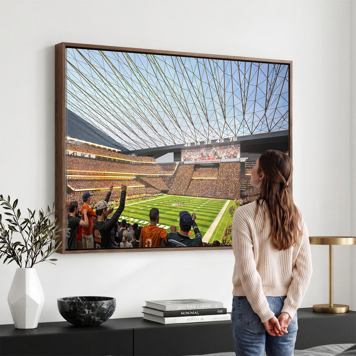 Cleveland Browns Stadium Wall Art Canvas Print